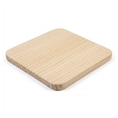 라운딩 선반 상판용 목재 미송 집성목 15T 나무판 받침, 400x400mm(전체 반달가공), 1개
