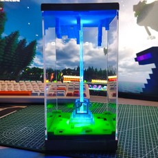 MINECRAFT 我的世界信標燈 亞克力發光燈 MC像素燈 周邊小夜燈, 信標燈【多色可調控】可充電