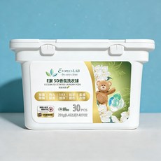 Evoplus LAB E 潔 5D 香氛洗衣球 10X 潔淨力 5大功能All in One 不沾手洗衣, 210g(0.462LB)7.407OZ, 1個