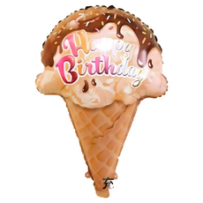 氣球派對多 甜點造型鋁膜氣球 慶生氣球, 巧克力甜筒