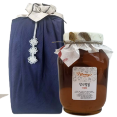 국내산 장수벌꿀 보자기포장구성+야생화꿀, 1.2kg, 1개