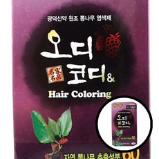 오디 헤어염색약 컬러링 샴푸하듯 3분 자연갈색 dda+8932Jl, 1