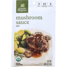 심플리 유기농 버섯 소스 믹스 유기농 인증 채식주의 Simply Organic Mushroom Sauce Mix Certified Organic Vegetarian