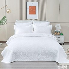 침대 여름 이불 봄 배게카바 순면 덮개 미국 유럽식, 위트 이어 화이트