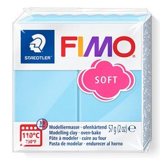 Staedtler FIMO Effects 폴리머 클레이 - -주얼리 조각용 오븐 베이킹 클레이 마노 블루 젬 8020-386, 57 g (Pack of 1), 아쿠아