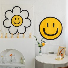 데이지 스마일 패브릭포스터 벽걸이포스터 가림막커튼, 포스터_웃는얼굴