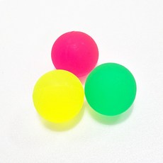 형광색 얌체공 탱탱볼 3.5cm 3개 색상랜덤, 1개, 랜덤색상