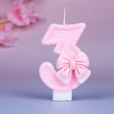 솜사탕 왕리본 럭셔리 숫자초 웨딩 백일 돌잔치 결혼기념일 환갑 특별한 생일 100일 넘버, 1개, 100g, 3번
