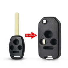 쿠쿠스토어 KEYYOU 개조 자동차 키 쉘 케이스 혼다 핏 CRV 시빅 2009 인사이트 릿지라인 재즈 어코드 1, 01 Model 4