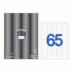 폼텍 레이저 잉크젯 공용 바코드용 라벨 LQ-3100, 65칸, 20개