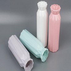 깨지지 않는 플라스틱 꽃병 화병 일자형 오브제화병, 그레이