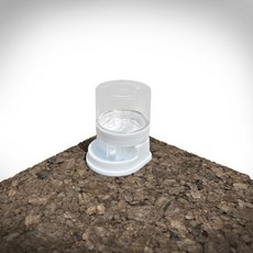 두렙 파충류 자동급수기 소사이즈 물그릇, 1개, 클린 화이트