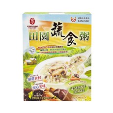 KING KUNG 田園蔬菜粥 (純素食) 96克 (32克X3包) - 方便即食、嚴選食材、安心美味, 1個, 32g