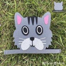 臺灣出貨 兒童小動物麵具頭飾 兒童幼稚園 動物頭飾 錶演道具狐貍小貓卡通男女麵罩 U6QY