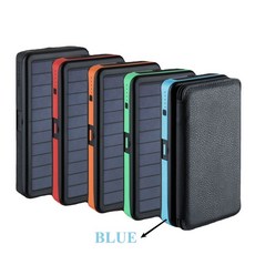 태양광 배터리 충전기 외부 보조배터리 2USB 태양 고속 충전 충전기 전지 지원 출력 패널 배터리 장치 휴대폰용 접이식 다중, Blue a solar pan, 한개옵션1