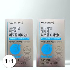 1+1 비타민마을 프리미엄 메가씨 리포좀 제형 비타민C 영양제 30정 2개 600748