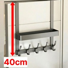 네바스 무타공 문걸이 도어행거 40cm, 1개, 그레이