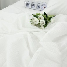 쿨링 시어서커 홑이불(2col), 화이트