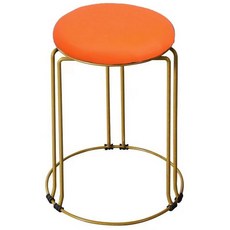 화장대 의자 거실 북유럽, 오렌지 가죽