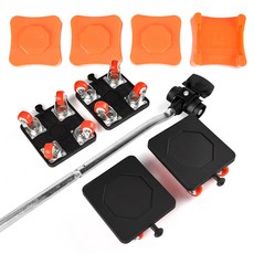 [360도 회전] 블레오 만능지렛대 세트 건조기 세탁기 운반 무거운 가구 이동 바퀴, 1세트