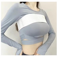 UPOWEX 電子跳繩 智能計數 兩用負重訓練健身器材, 1個, 跳繩必備【束胸帶】白色 適合所有胸圍