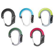 기어에이드 히어로클립 미디움 다용도 기어 클립 360도 회전 카라비너, BlueSteel, 1개