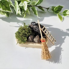 아벨드 힐링 취미선물 워터클레이 DIY 키트 단체수업용 친환경 공예 미술체험 인테리어 오브제 만들기, DIY키트+화산석(대1+소3개)+스칸디아모스, 1개