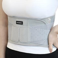 혁선생 의료용 허리보호대 척추 복대 아대 H-02, Gray, 1개