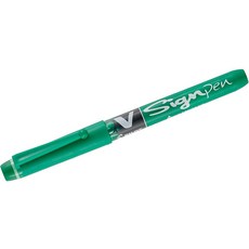 파일럿 V 사인펜 2.0mm 블랙 12개입, 1개 (12개 팩), 초록색