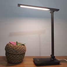 니치유 USB 충전 LED 학습 스탠드, 블랙