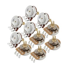 톱니 전기 기타 포텐셔미터 황동 짧은 포트 오디오 테이퍼리니어 테이퍼, 1개, 1. 10PCS B500K, 기본