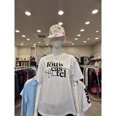 루이까스텔 여성 S/S 강아지 로고 그래픽 데일리 반팔티 7LOTS404I