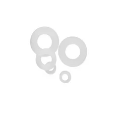 Yiqianyuan 나일론 일반 와셔 흑백 M2 M2.5 M3 M4 M5 M6 M8 M10 M22M24 플랫 심, 39 50Pcs M4X12X1.0, 02 White