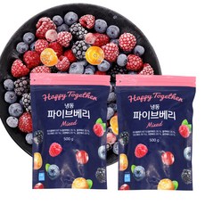 냉동 파이브베리500g 2개 믹스베리, 1kg, 1개
