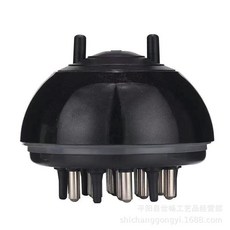 頭皮按摩器 彈力滾珠 頭療神器, 1個, 黑色