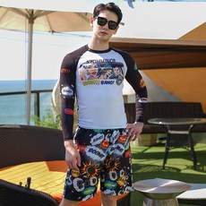 조이할리 뱅뱅 커플 래쉬가드 상하의 세트 남녀 래시가드 셋트 수영복 온천 빅사이즈 루즈핏 큰사이즈 남자 여자