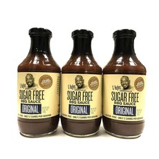 지 휴즈 무가당 바비큐 소스 18온스 묶음 G Hughes Sauce Barbecue Original Sugar Free 18 oz | 3 Packs, 3개, 510.29g