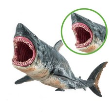 동물 메갈로돈 대상어 장식품 피규어 백상어 육식동물 모형, B. 중형 메갈로돈
