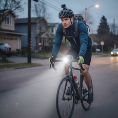 자전거 라이트 전조등 후레쉬 전동킥보드 러닝 등산 야간 활동 LED, 1세트, 블랙