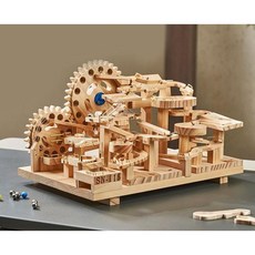 조립식 골드버그 장치 트랙 원목 학생 DIY 플래그십 퍼즐 구슬, SN-116 배터리+플러그인 고급