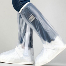 방수 신발 커버 일체형 미끄럼 휴대용 장마철 신발 커버 덧신 보호 슈즈 오토바이 사이클링 라이딩 야간, 블랙_XL