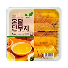 온달 단무지 슬라이스 업소용 대용량, 1개, 2.6kg