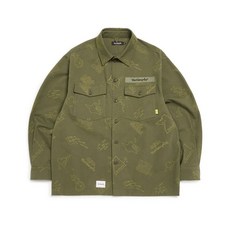 [국내매장정품] 마크곤잘레스 MARK GONZALES ALLOVER PRINT TWILL WORK JACKET - KHAKI Z231MJK250055 175361