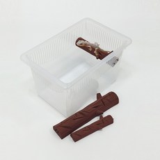 도마뱀 우드백업 크레스티드게코 파충류 용품 사육장 꾸미기 탈피보드 크레 용품, 1개