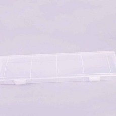 납작사각수납함 투명 긴사각케이스 중형 긴사각보관함 미술붓보관함