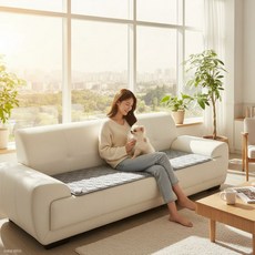 3H한일온열기 탄소 그래핀 EMF 퀼팅 3인 4인 병원용 미니 전기방석 쇼파 온열 싱글 매트 장판 요, 뉴그레이4인방석, 55x180cm