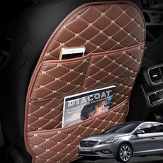 킥매트 뒷좌석 시트보호커버 LF쏘나타, 블랙-레드