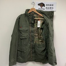 極度乾燥 Superdry M65 軍裝夾克 外套 重磅純棉 軍綠 沙漠內襯 多口袋, 1個