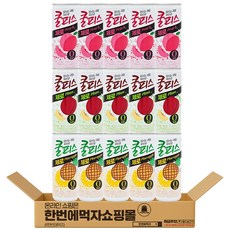 [한번에먹자쇼핑몰] 동원 쿨피스 제로 3종 혼합세트 / 복숭아 + 자두 + 파인애플, 15개, 230ml