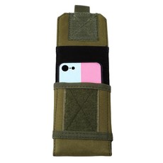 야외 위장 허리 가방 전화 홀더 스포츠 벨트 가방 케이스 방수 나일론 스포츠 사냥 카모 가방 배낭, 02 5 inch Green